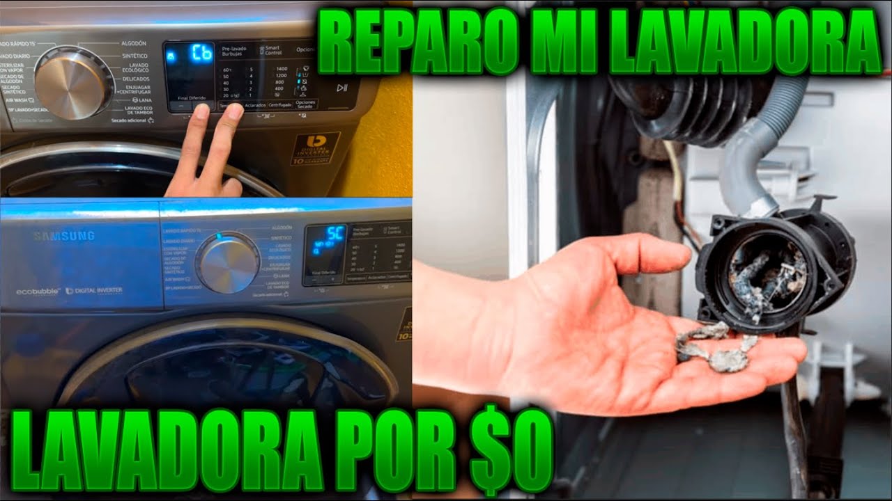 REPARO MI LAVADORA CODIGO 5C Y COMO CALIBRAR POR $0 PESOS (GRATIS) LAVASECADORA SAMSUNG ECOBUBBLE CB