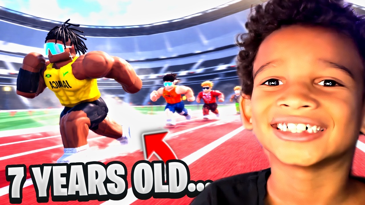 7-летний ребенок разгромил всех в Roblox Track and Field
