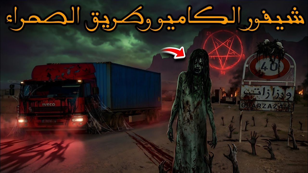 قصة رعب[ شيفور الكاميو و طريق الصحراء ] 499#|قصص رعب الواقعية بالدارجة المغربية 9isas ro3b wa9i3iya