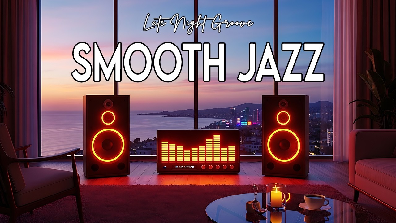Smooth Beats & Neon Glow 🌆 Soulful Jazz & R&B for Sunset Relaxation & Study Focus