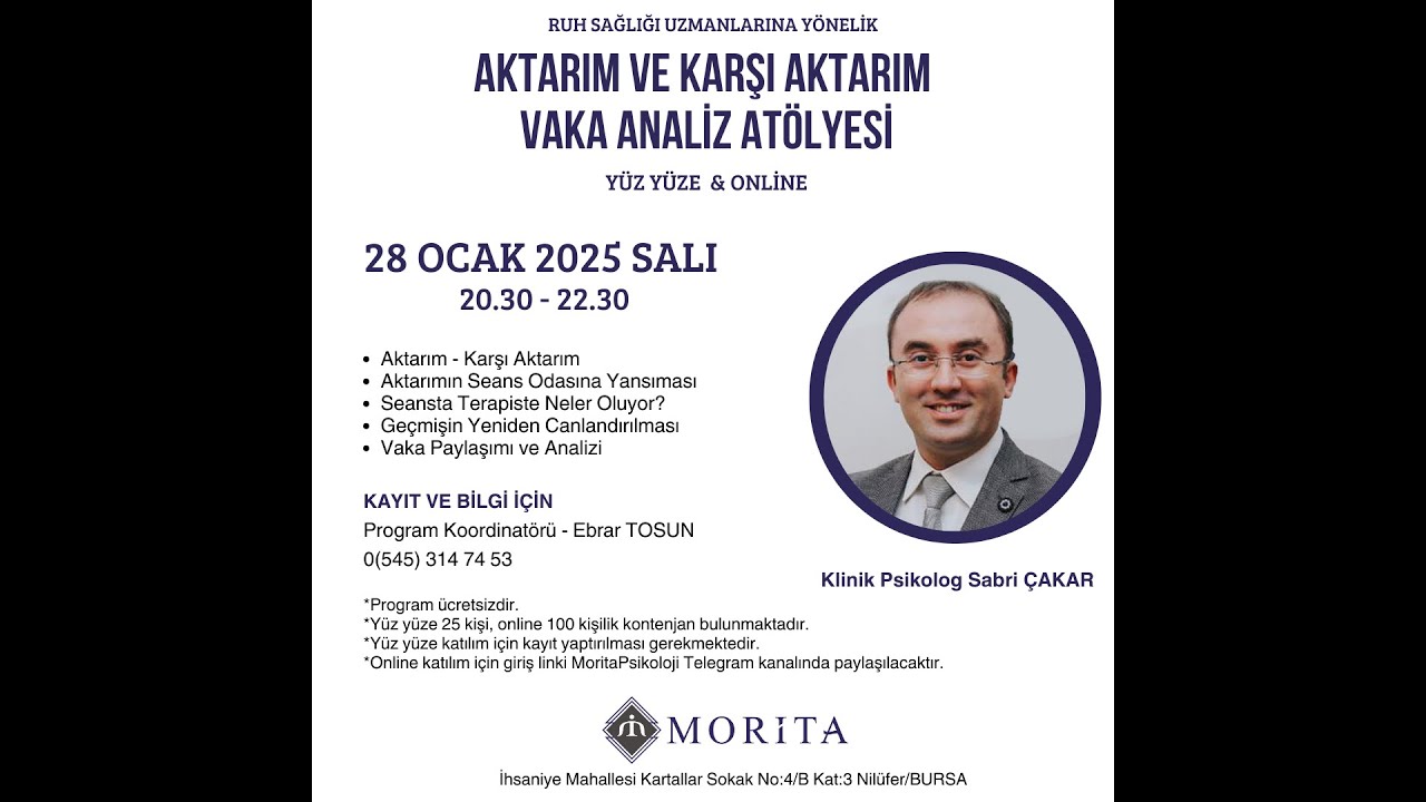 Morita Psikoloji - Klinik Psikolog Sabri &Ccedil;AKAR 