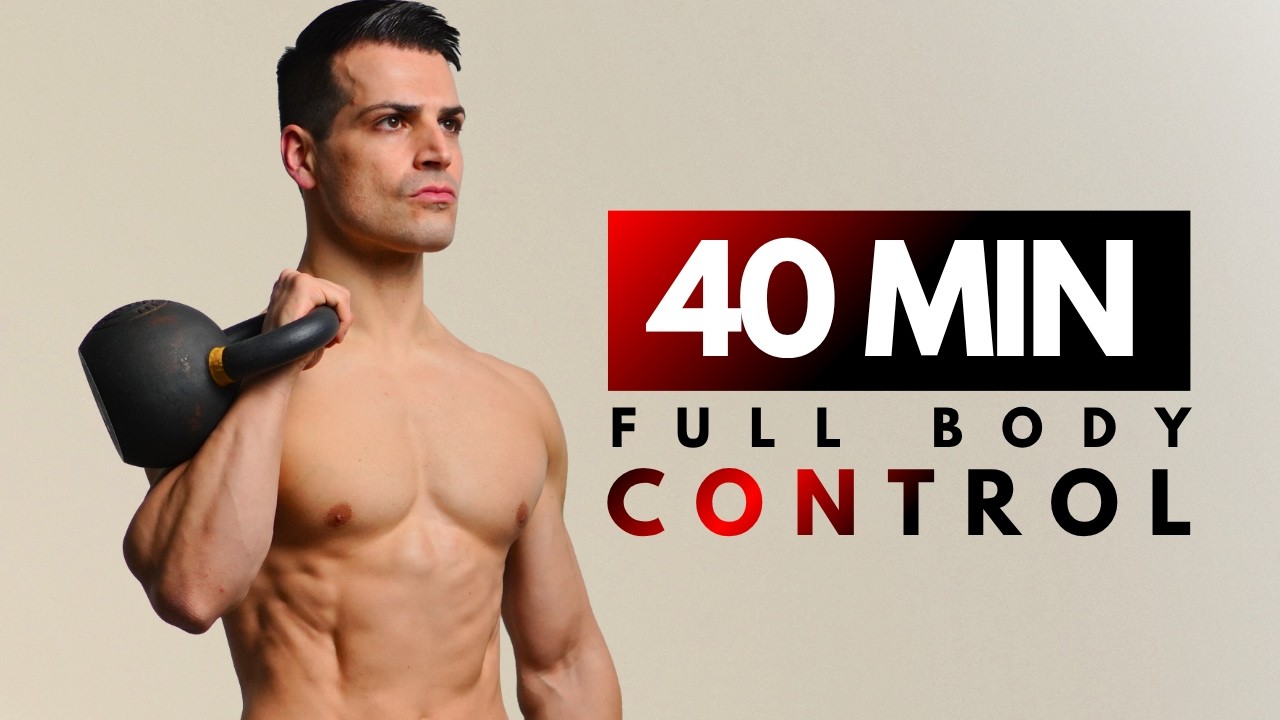 40-Min Full Body Kettlebell Workout | Strength, Mobility & Control (Follow-Along)