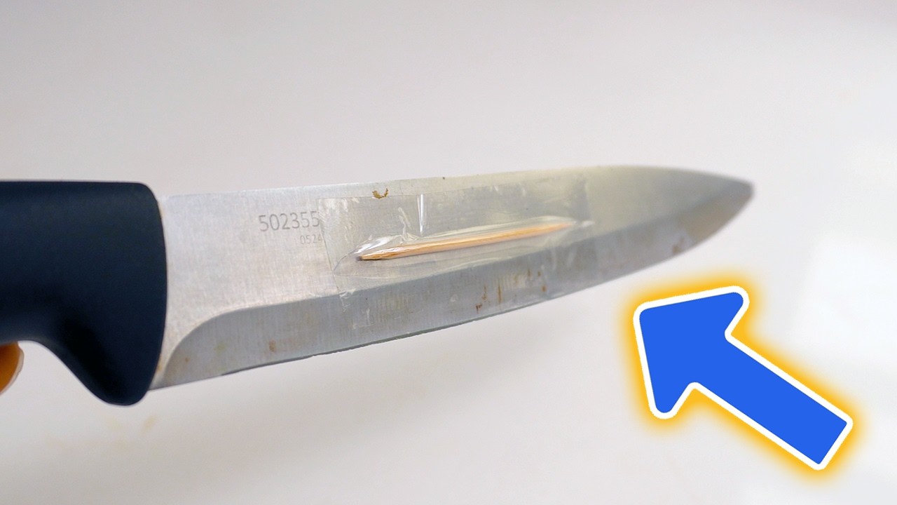 Why Professional Chefs Tape a Toothpick to Their Knife (Kitchen Tricks)