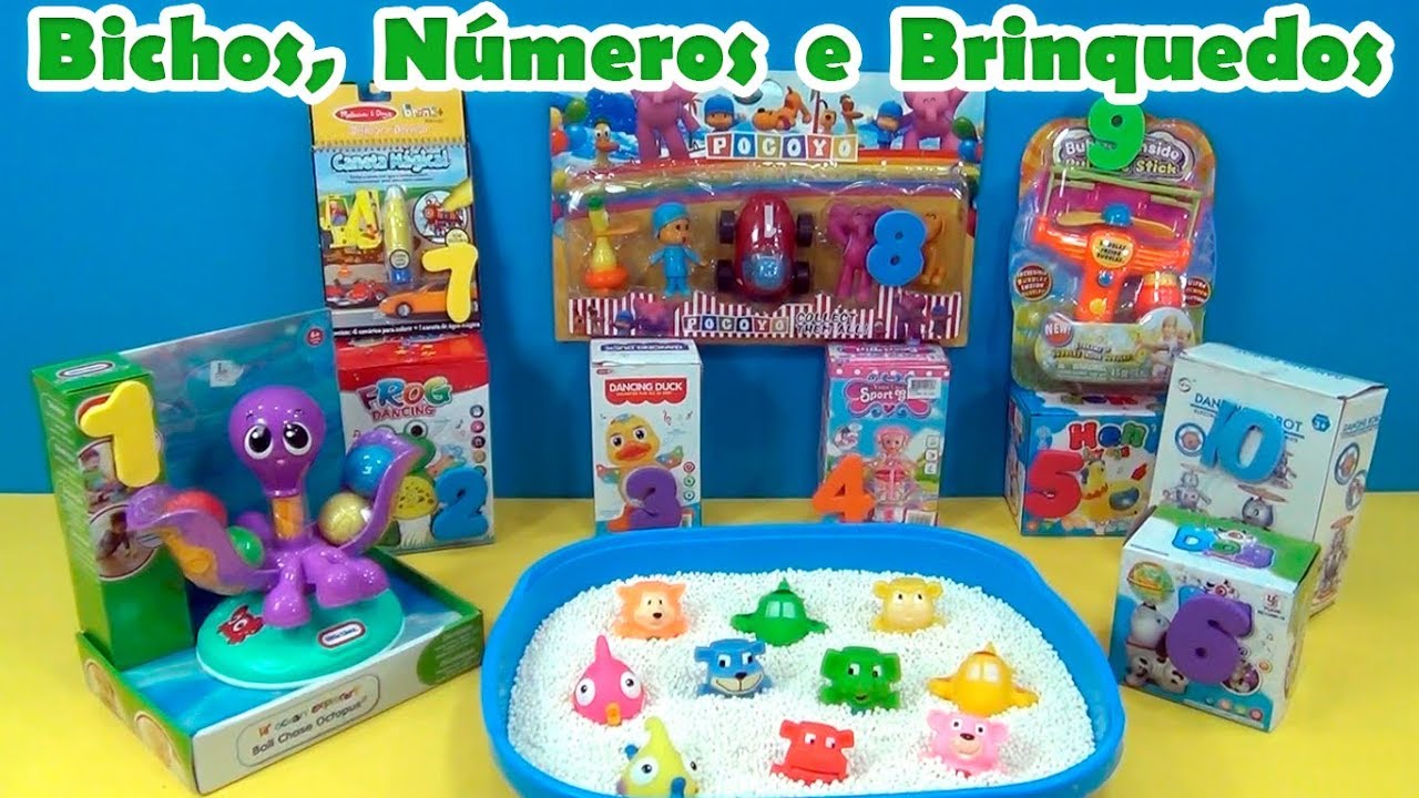 Escolha 2 e vamos brincar! Bichos, Números e Brinquedos! #brincadeiras #brinquedos #brincar