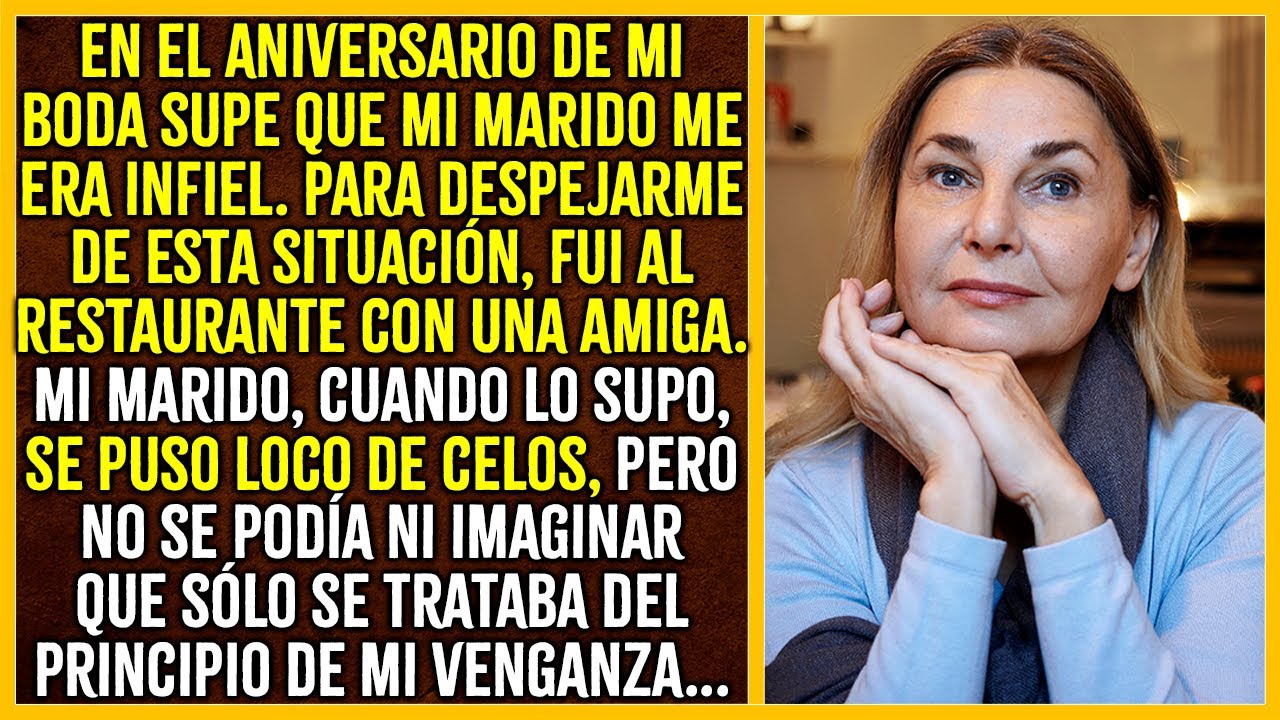 En el aniversario de mi boda supe que mi marido me era infiel, y para tranquilizarme, fui al...