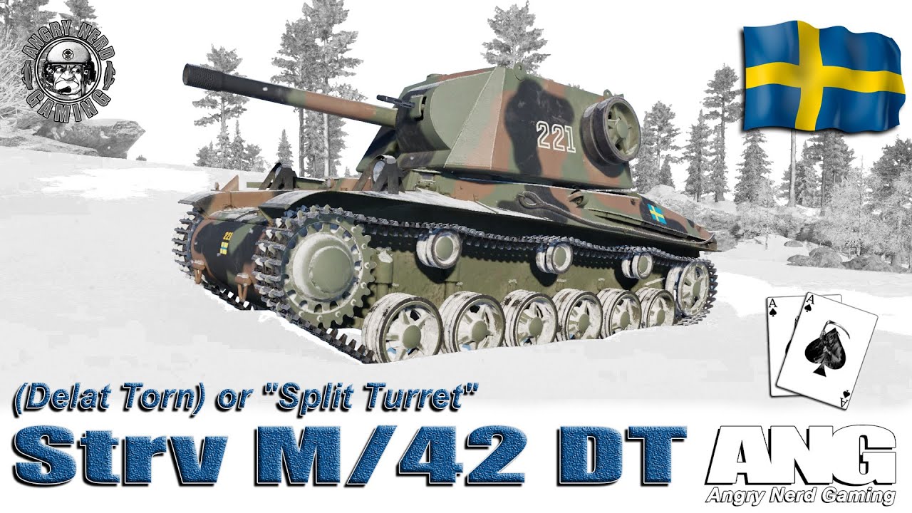 War Thunder: Strv M/42 DT, шведский, уровень 3, средний танк