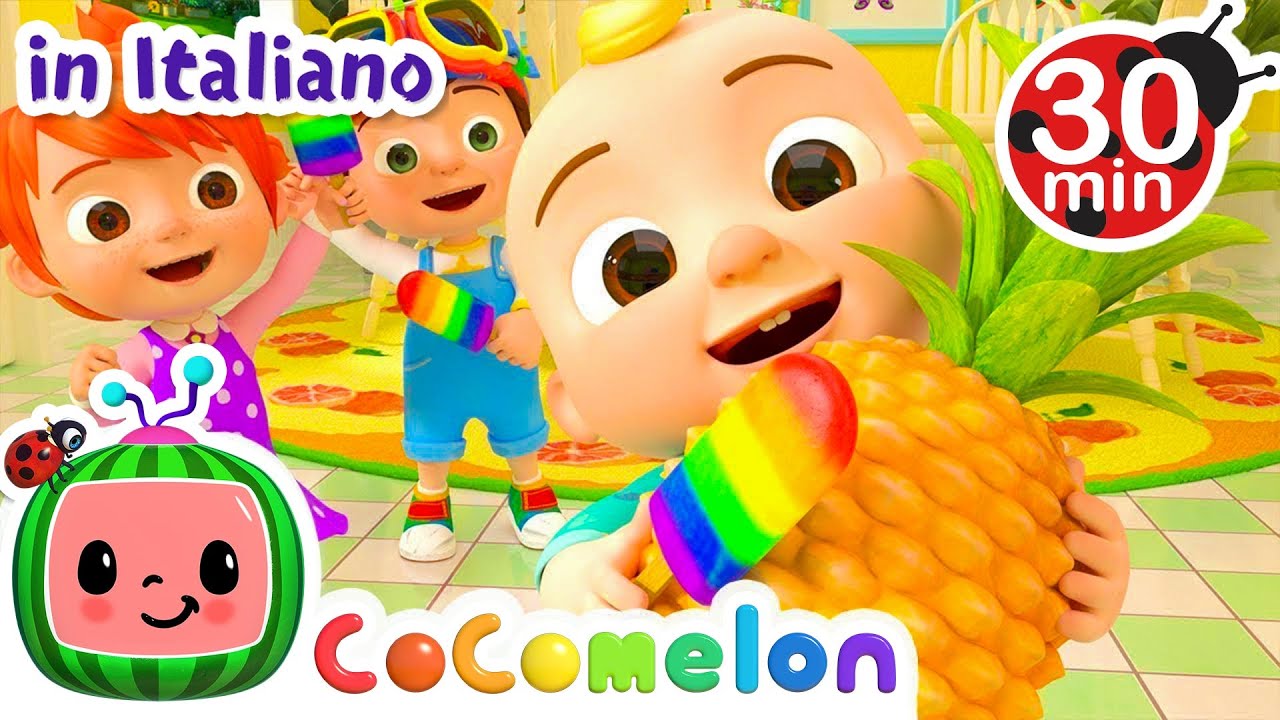 Impara i color con il ghiacciolo di color' arcobaleno | CoComelon Italiano - Canzoni per Bambini