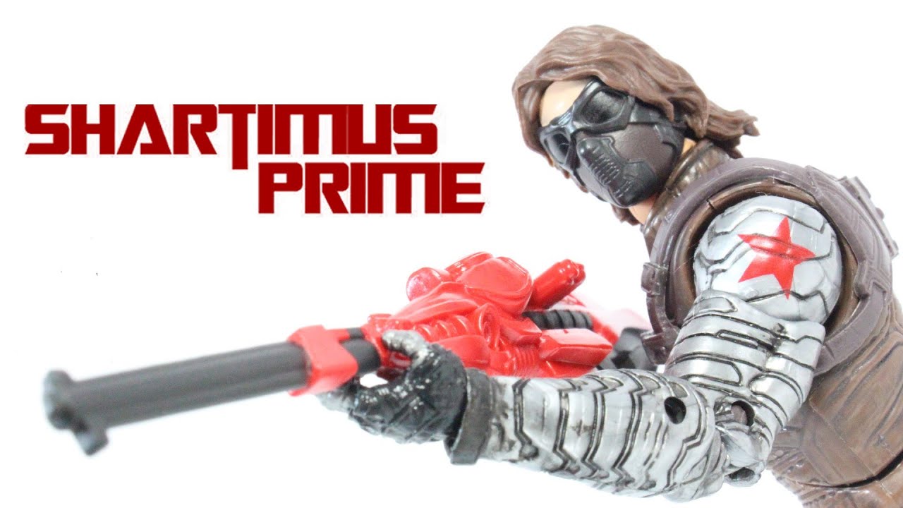 Marvel Legends Winter Soldier Captain America Movie Mandroid BAF Wave 2 Figure Review