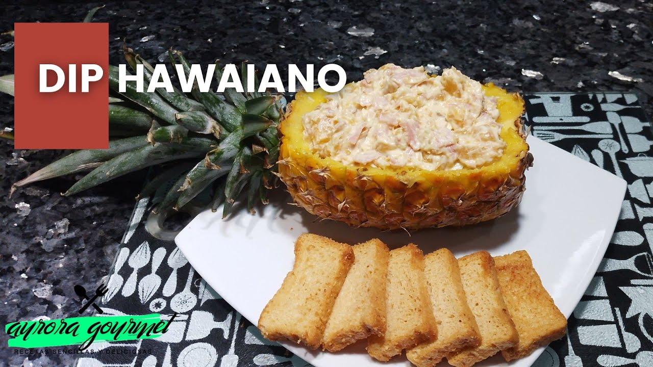 DIP HAWAIANO. Dip de Piña, Jamón y Queso Crema.