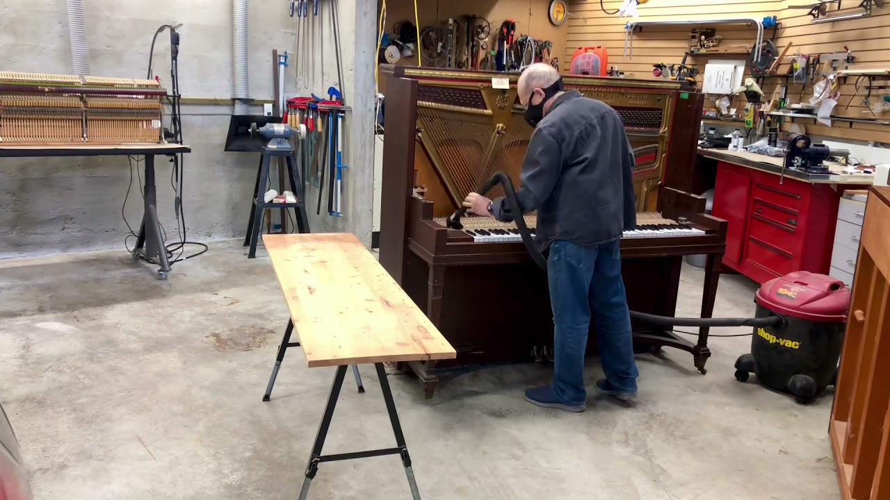 Instalation of casters / wheels for pianos in churches and schools