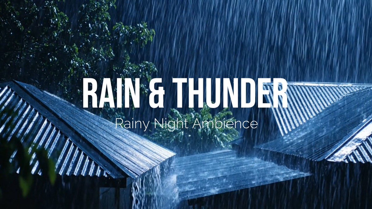 No Ads: Peaceful Rain & Thunder Sounds for Sleep  in the Soothing Sounds