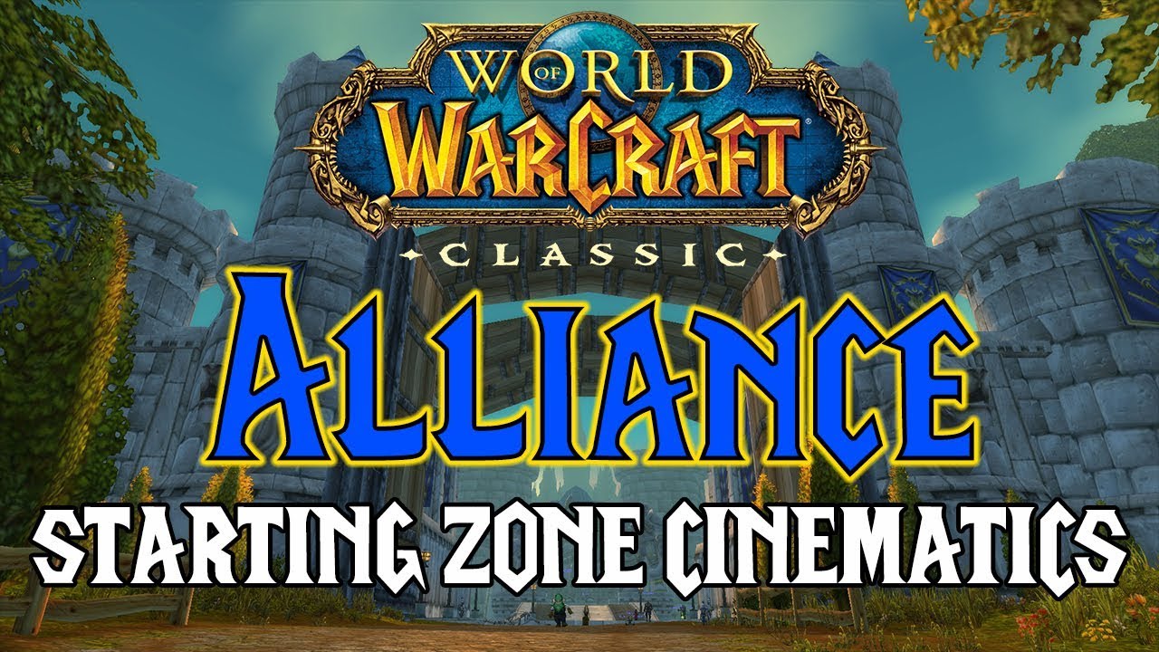 WoW Classic Alliance Starting Zone Cinematics ALL RACES!
