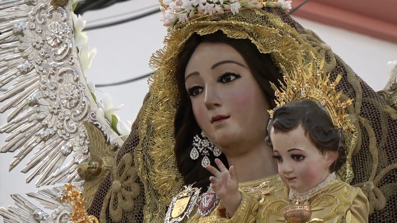 Traslado ida Virgen de la SANGRE 👑Coronación Canónica👑 Huévar 2024