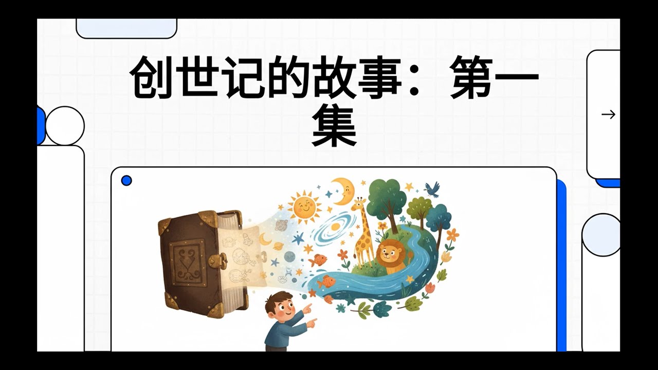 它是怎么开始的？【儿童圣经故事】第1集：上帝的六天创造与第一个家