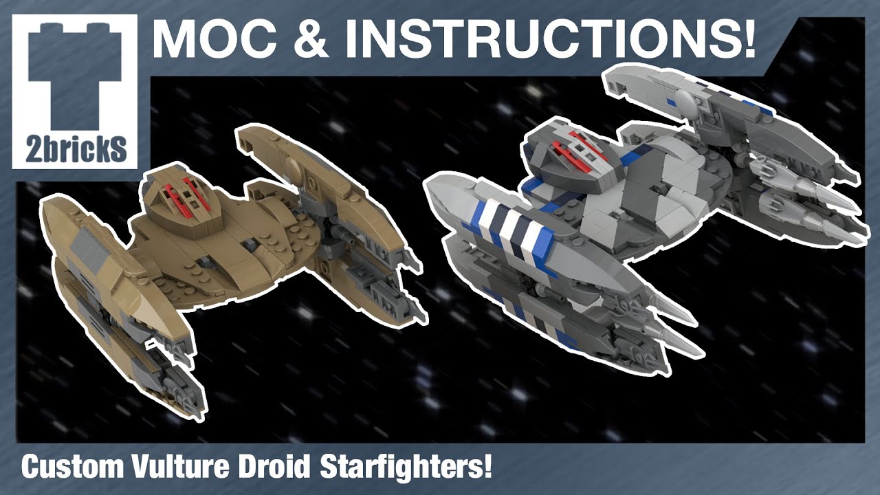 2bricks Custom Vulture Droid MOC! Инструкции доступны!