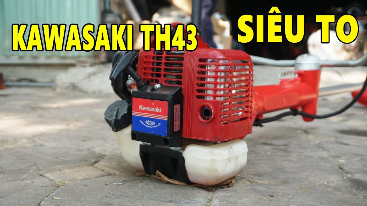 Hết Hồn Với Máy Cắt Cỏ Kawasaki TH48 To Như Cái Chầy