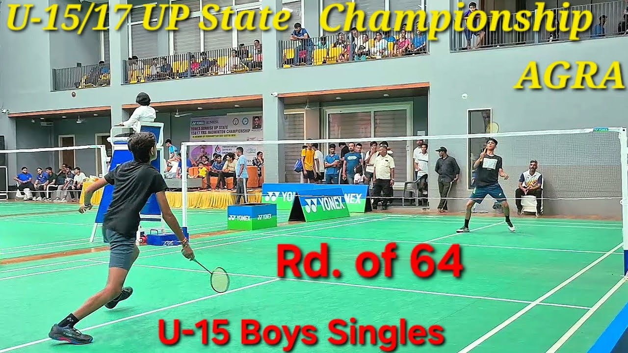 Utkarsh Parashar Vs Abhiraj Goswami, U15 BS Rd of 64 - UP State Championshp Agra Oct 2025
