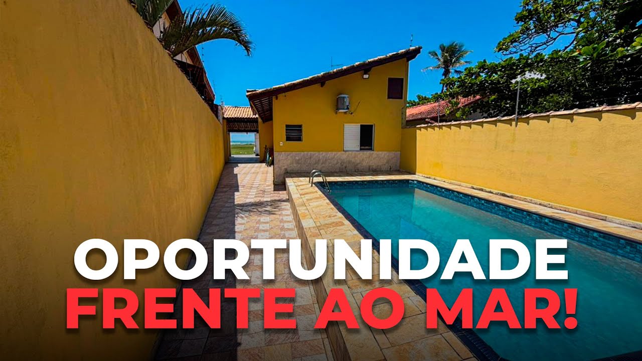 CASA EM FRENTE AO MAR COM 3 DORMITÓRIOS SENDO 1 SUÍTE! | REF 561