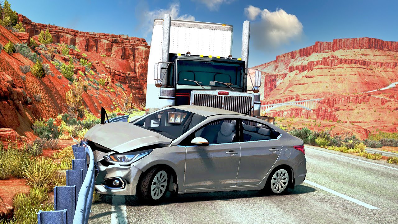Highway Crashes Compilation #24 - BeamNG.Drive| BeamNGTV