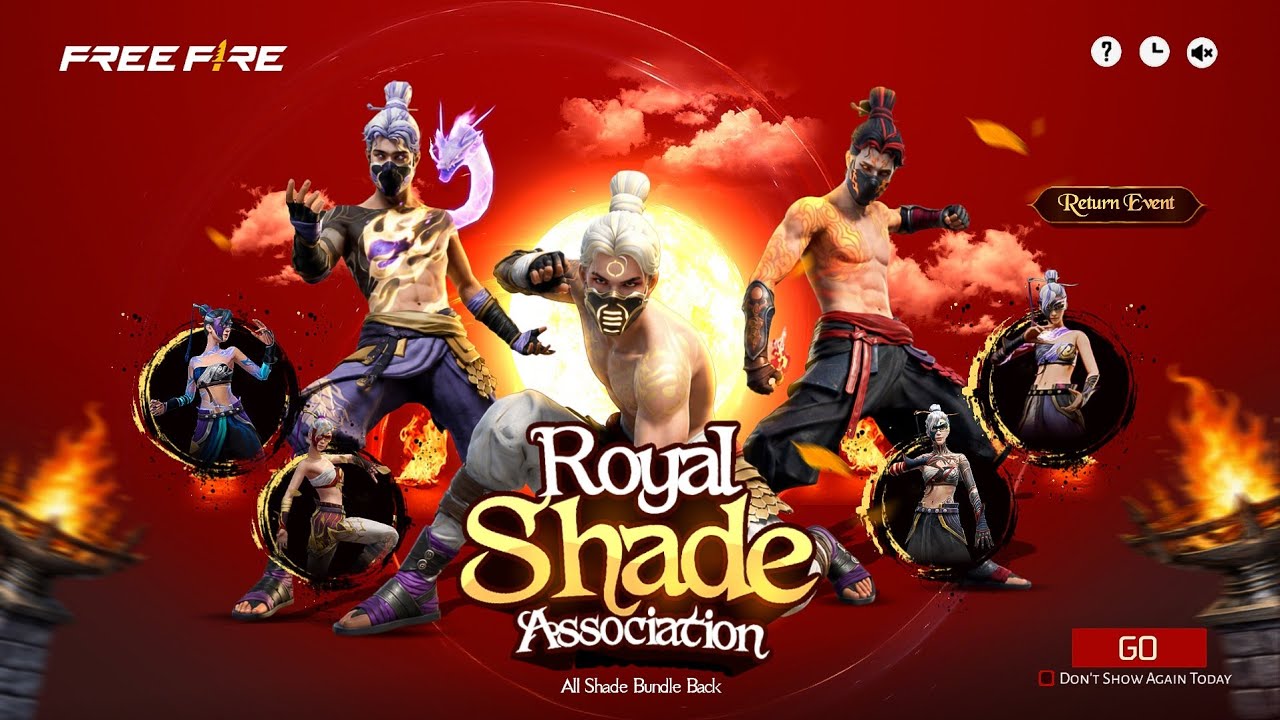 Golden Shade Bundle Return Confirm Date | New Event Free Fire Bangladesh Server| Free Fire New Event