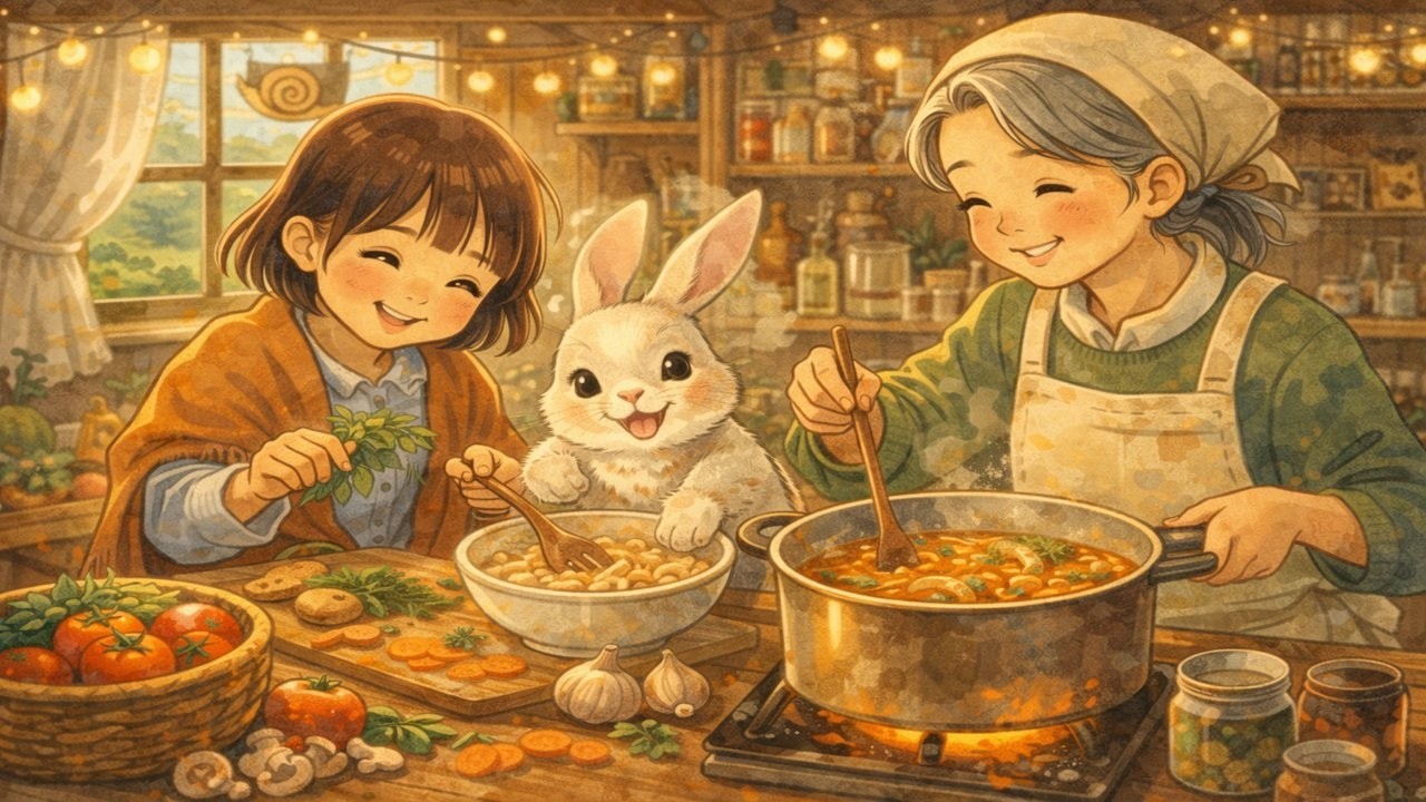 달팽이 식당의 오후 | Ghibli-inspired cozy piano music