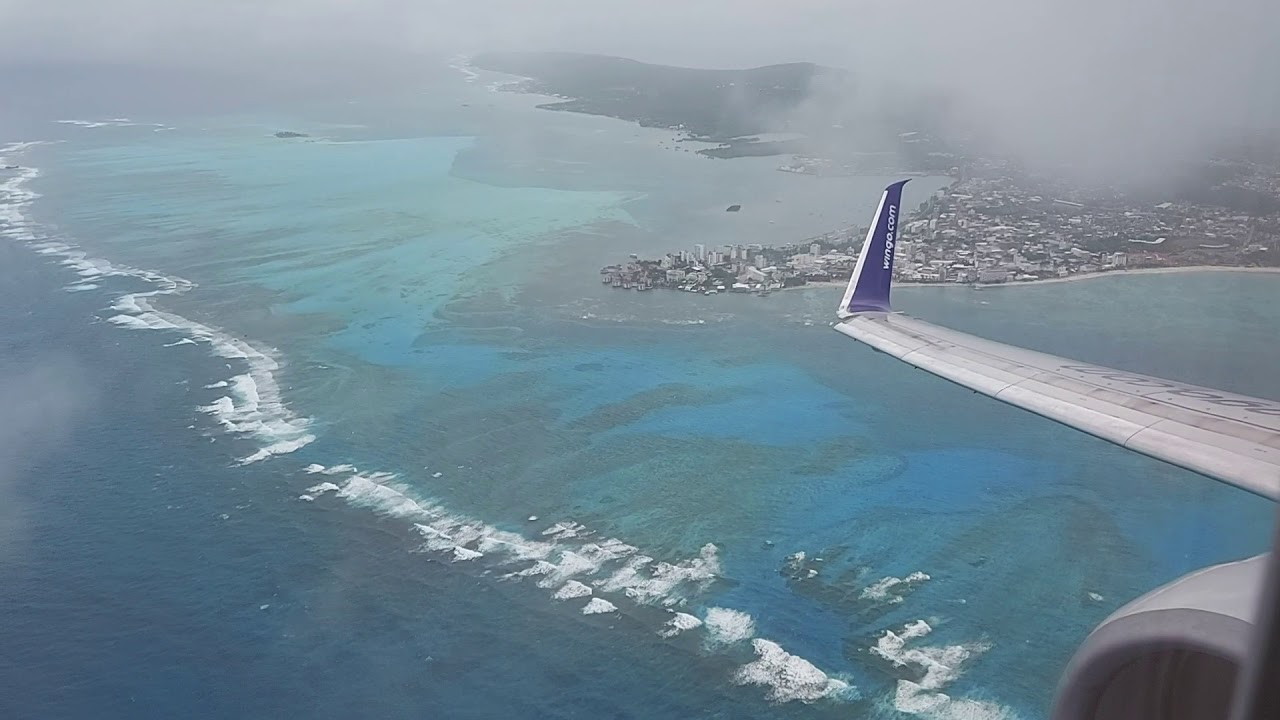 despegando de san andres islas, después del huracán Iota Boeing 737-800
