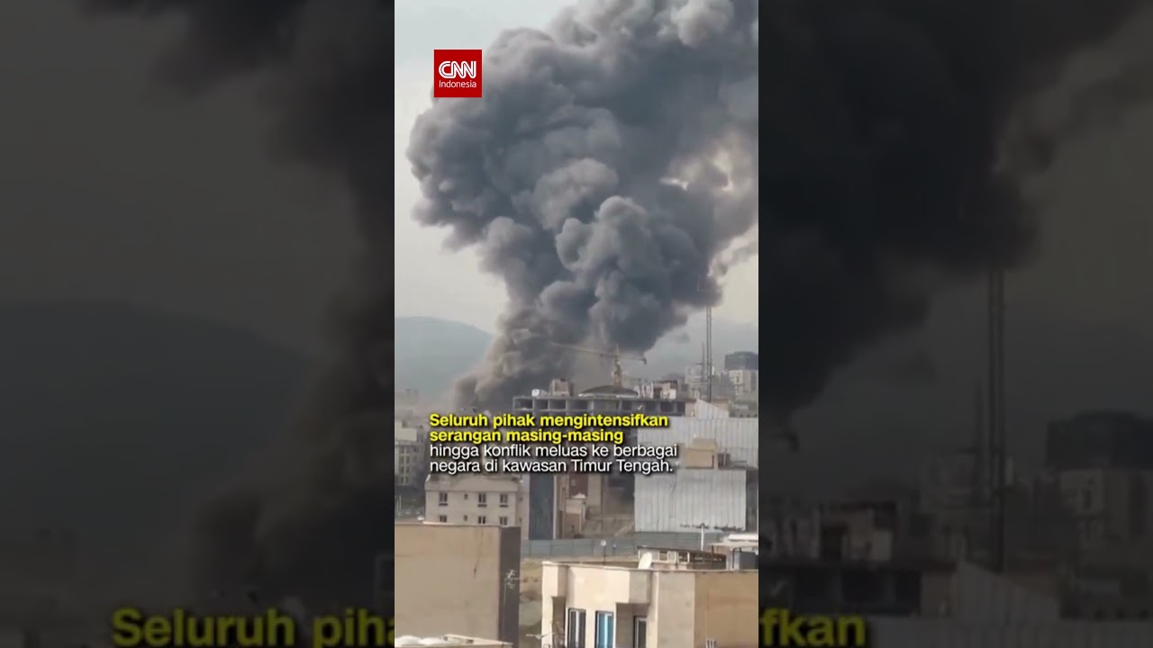 Penampakan Ledakan Serangan Udara Terbaru AS-Israel di Iran