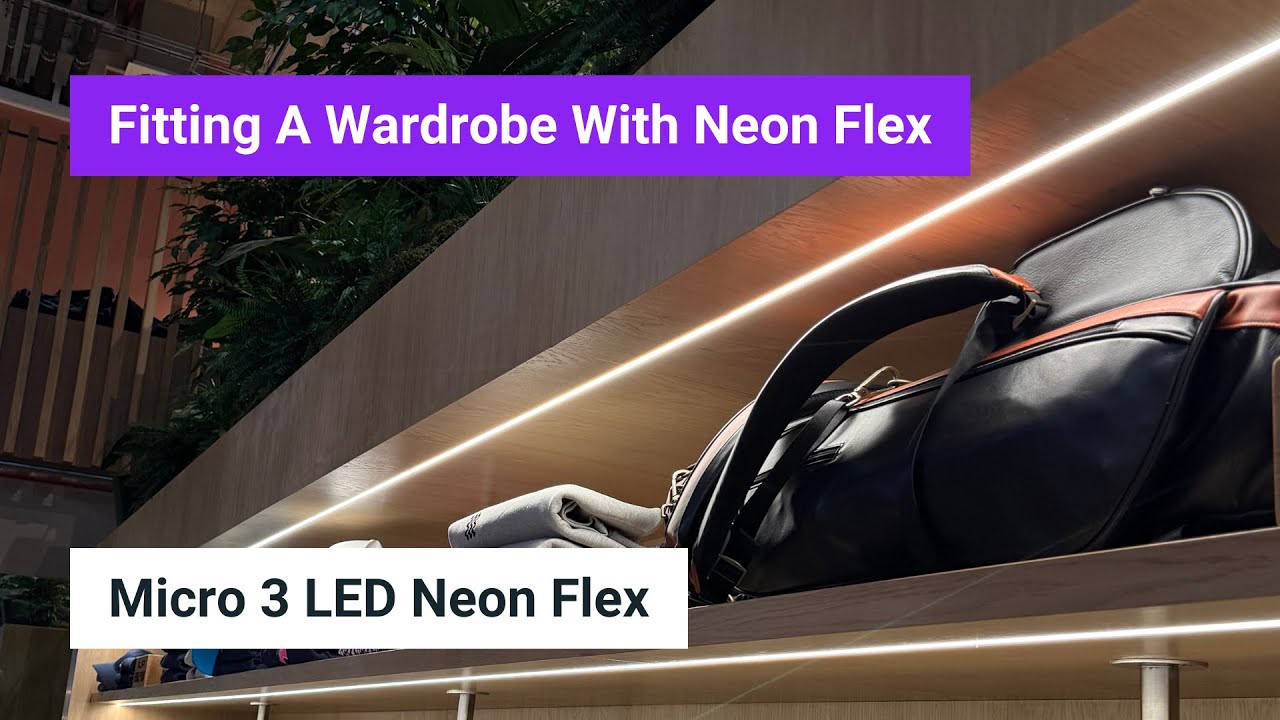 Fitting a Wardrobe with Neon Flex | A Bespoke Cabinet Lighting Installation