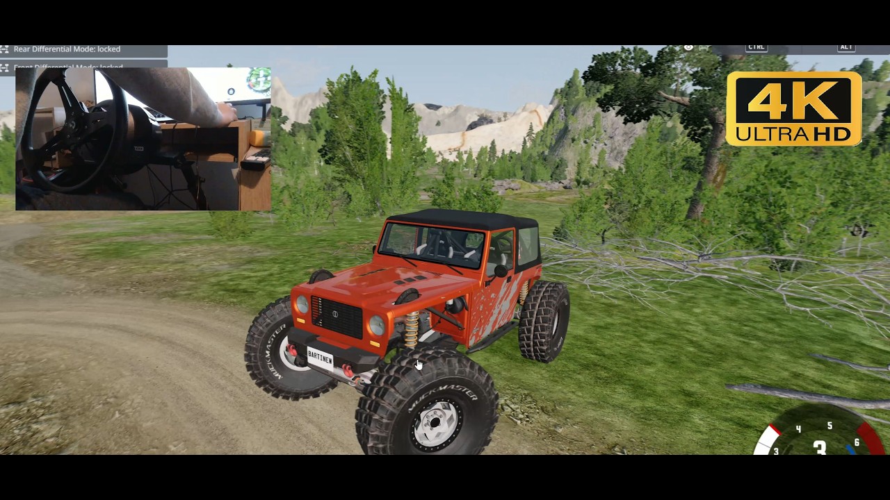 Beamng Drive Off Road Crawling Suspension Test 4K Ultra Settings