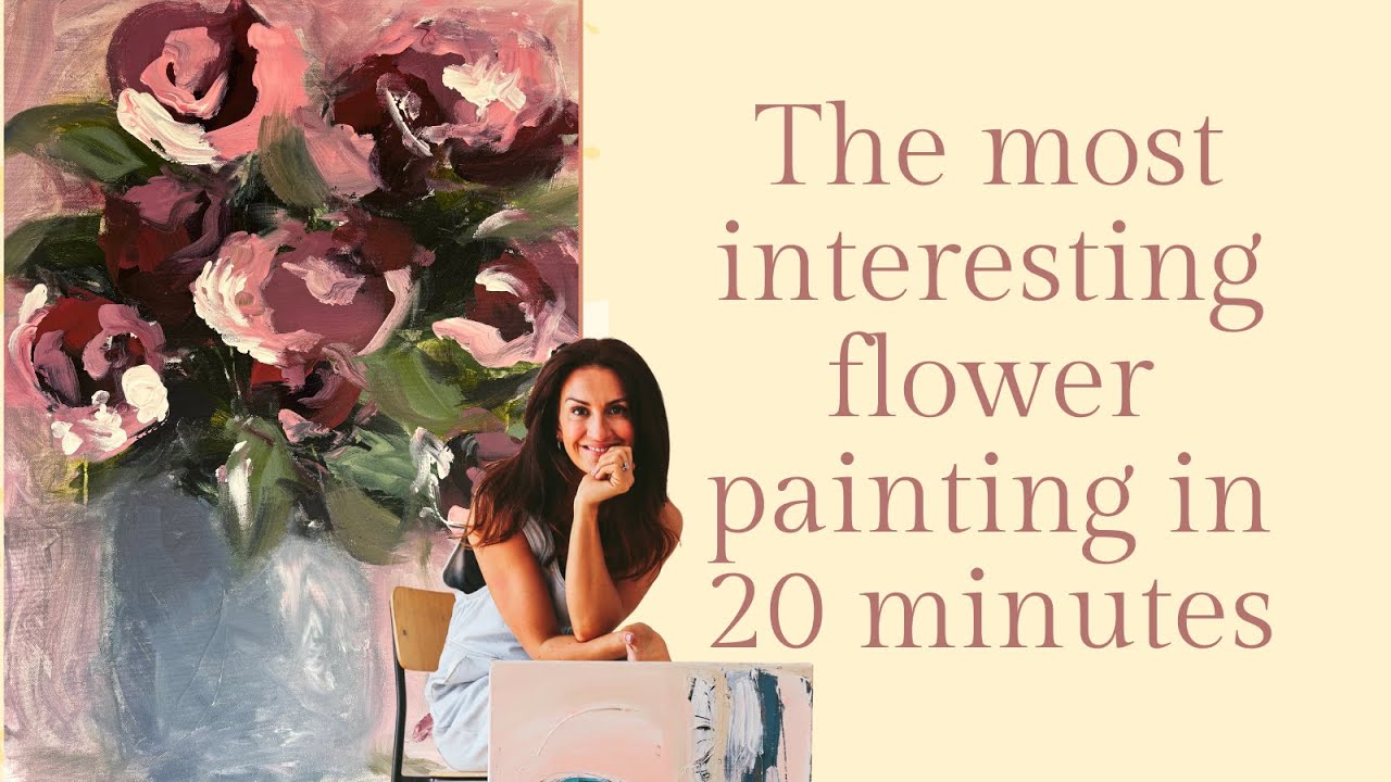 In 20 minutes make the most interesting roses painting ever!