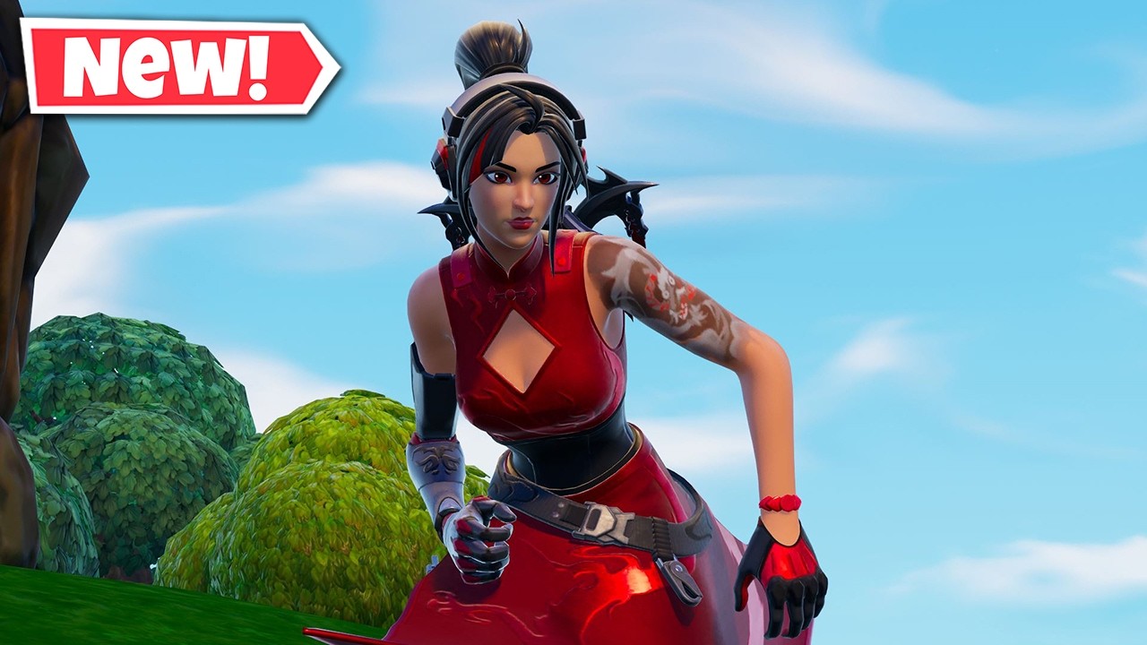 Геймплей нового скина ДРАКОНЬЕ СЕРДЦЕ ДЕМИ в Fortnite!