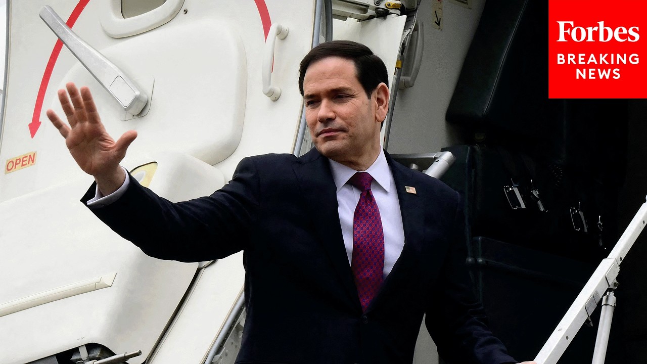 Sec. Marco Rubio Departs Rome After Meeting With Pope Leo At The Vatican