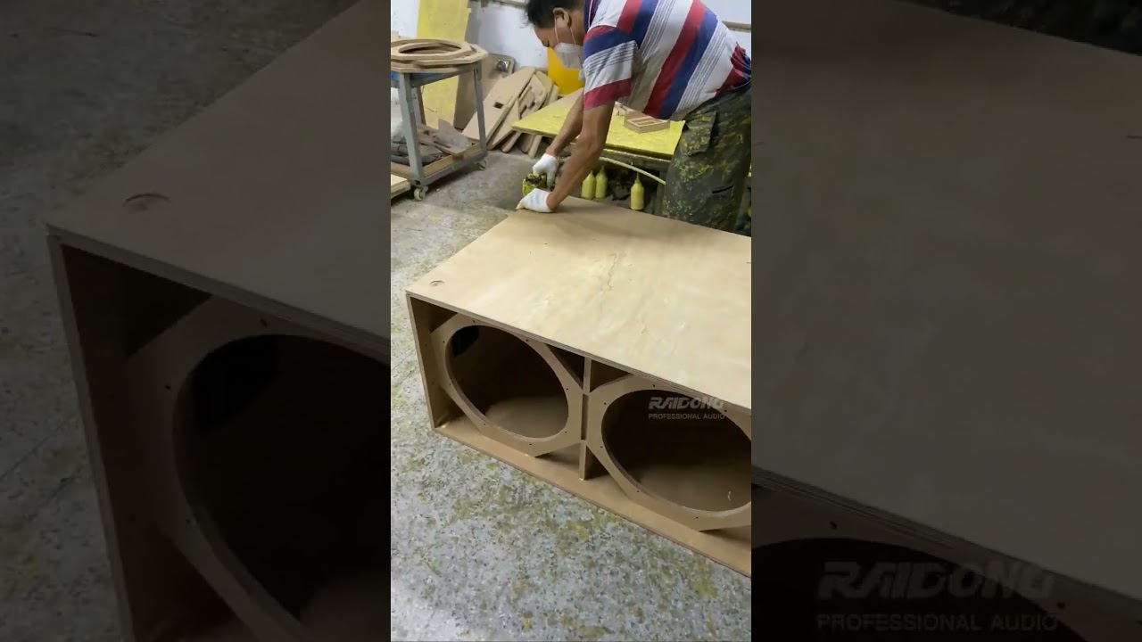 18-inch  dual speaker subwoofer box #subwoofers #proaudio #speaker #audio #woodworking