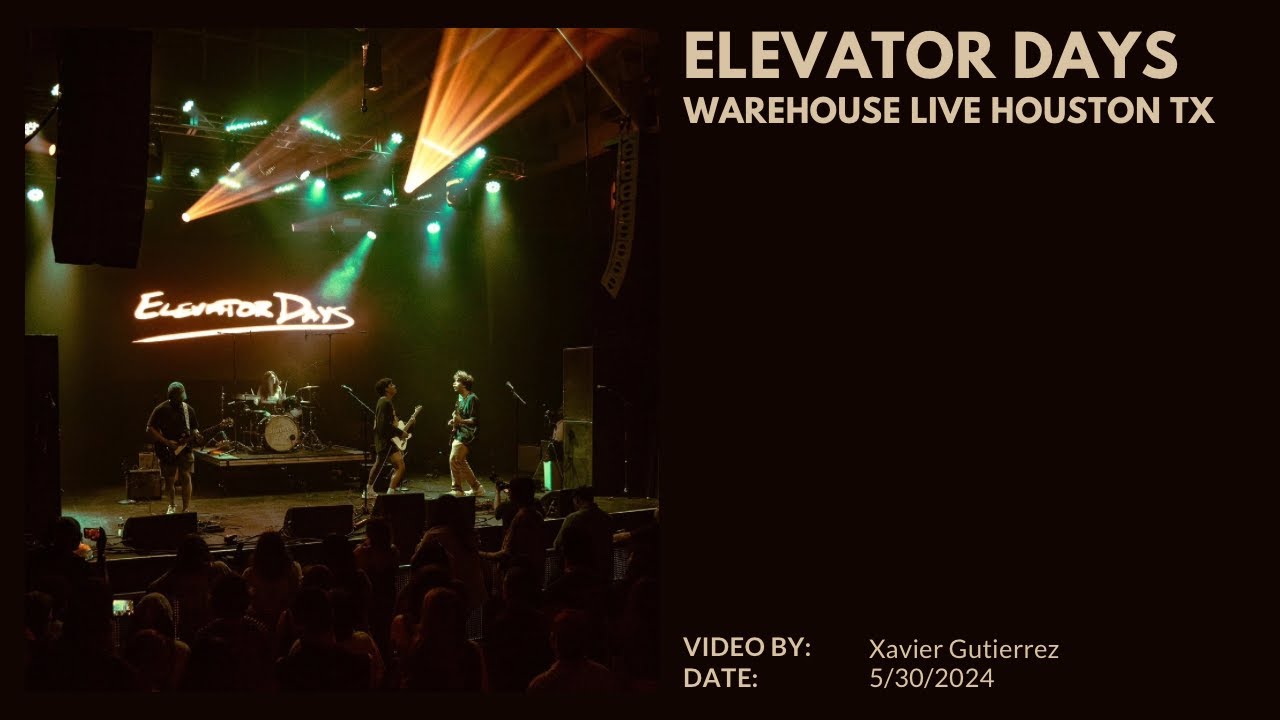 Elevator Days LIVE AT WAREHOUSE LIVE ROOFTOP 5/30/2024