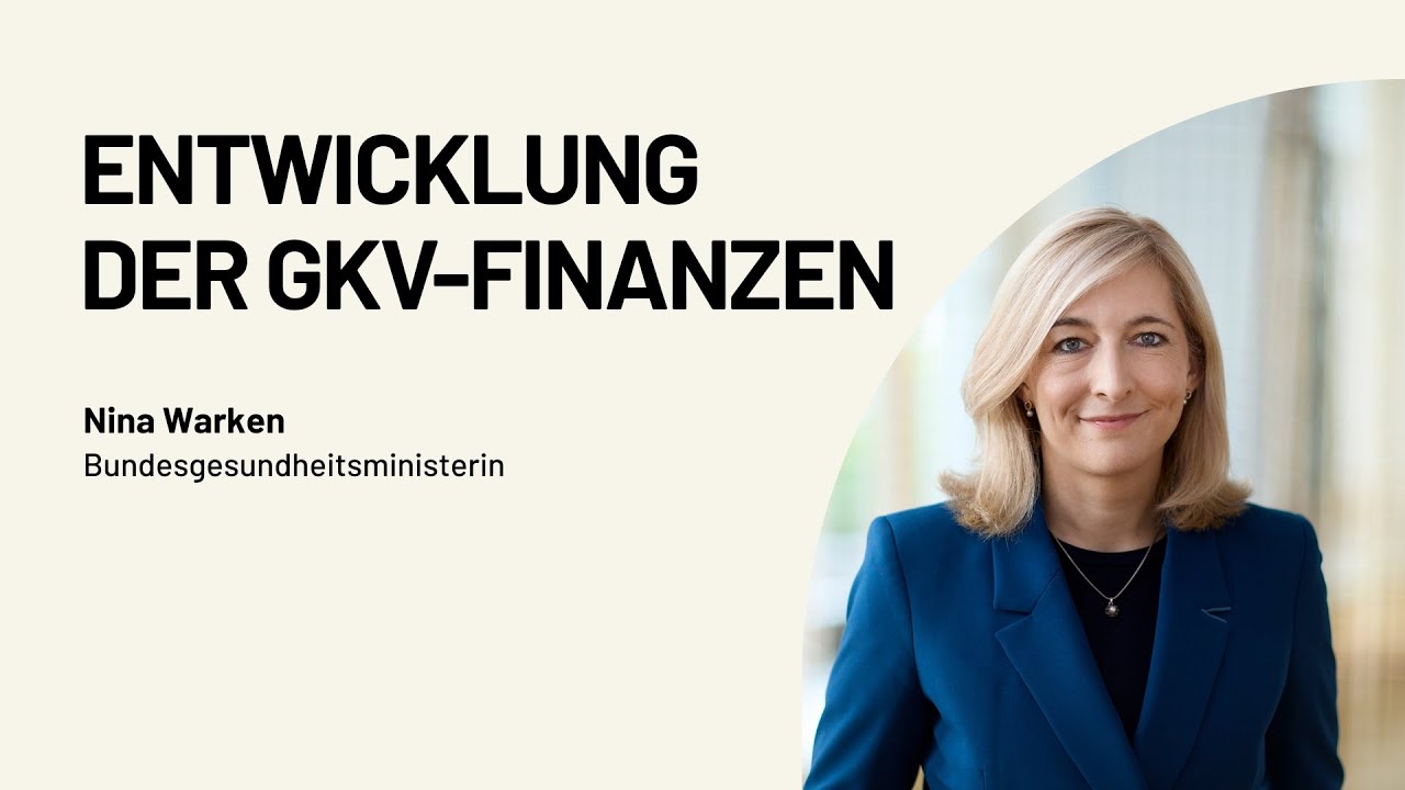 Bundesgesundheitsministerin Nina Warken zur Stabilisierung der GKV-Finanzen
