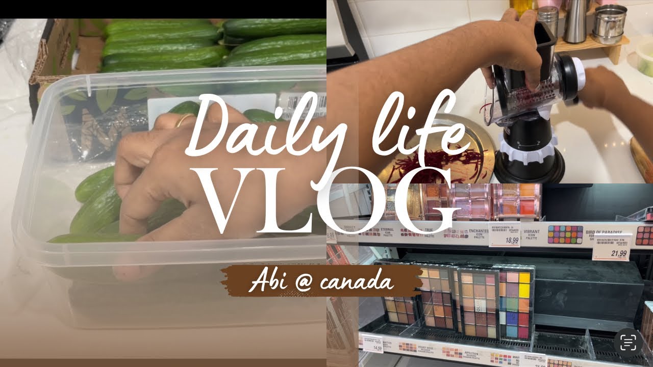 –°C ல Grocery Shopping + My Daughter’s Cute Makeup Wish! 🛍️💄#canada #tamil #vlog #home 