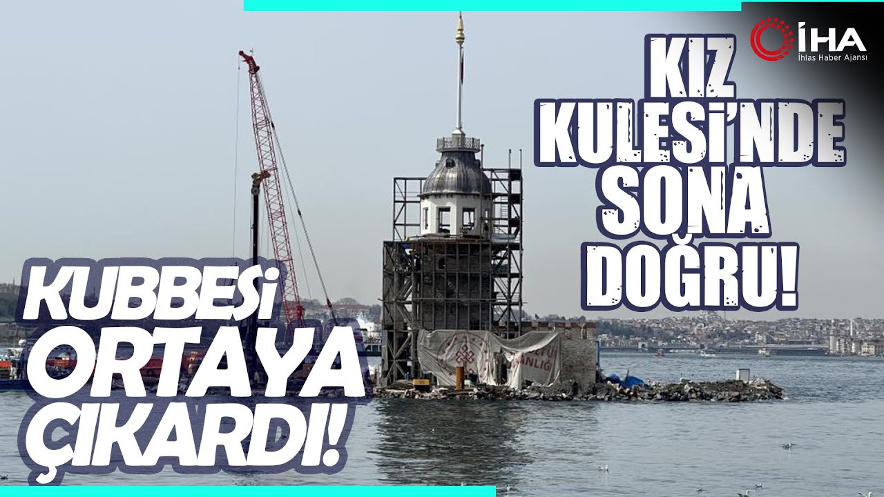 Kız Kulesi'nin Son Hali Havadan Görüntülendi