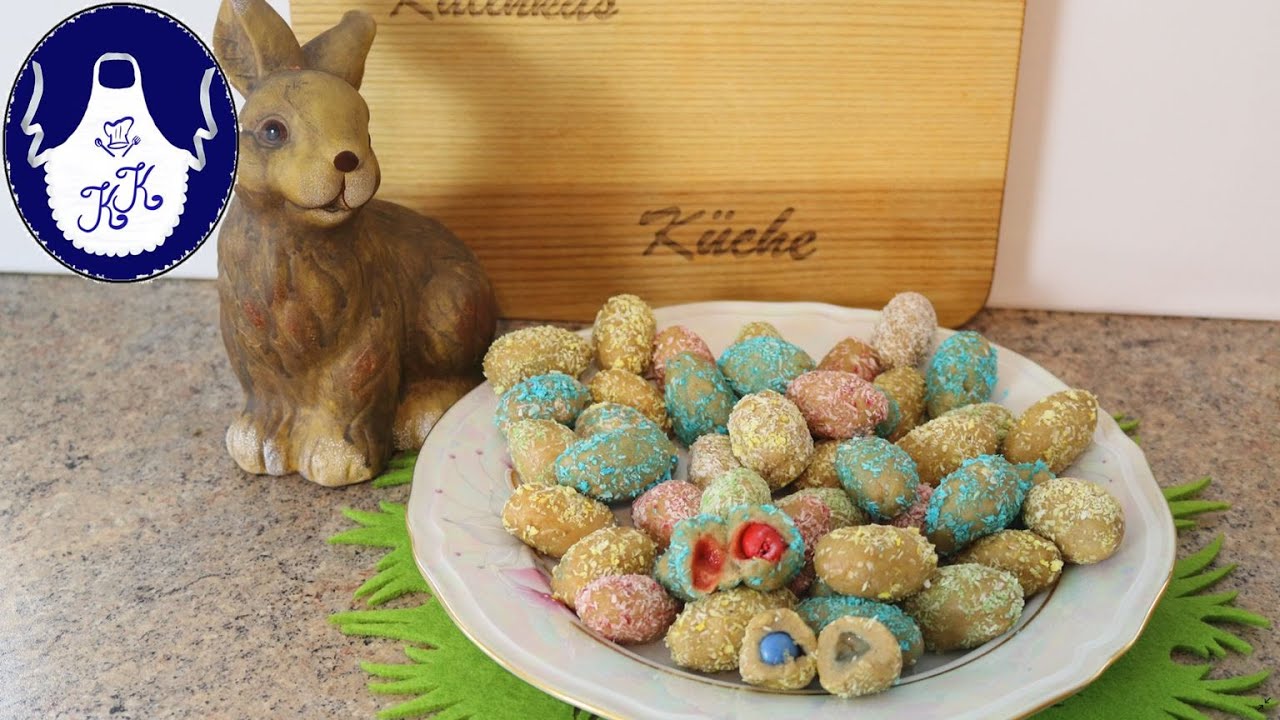 Ostereier - Konfekt / Pralinen / Blitzrezept / 2 Zutaten + Deco