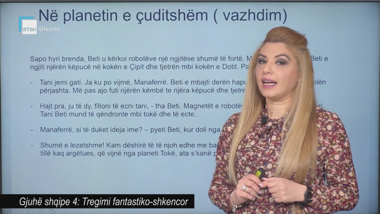 Gjuhë shqipe 4 - Tregimi fantastiko-shkencor