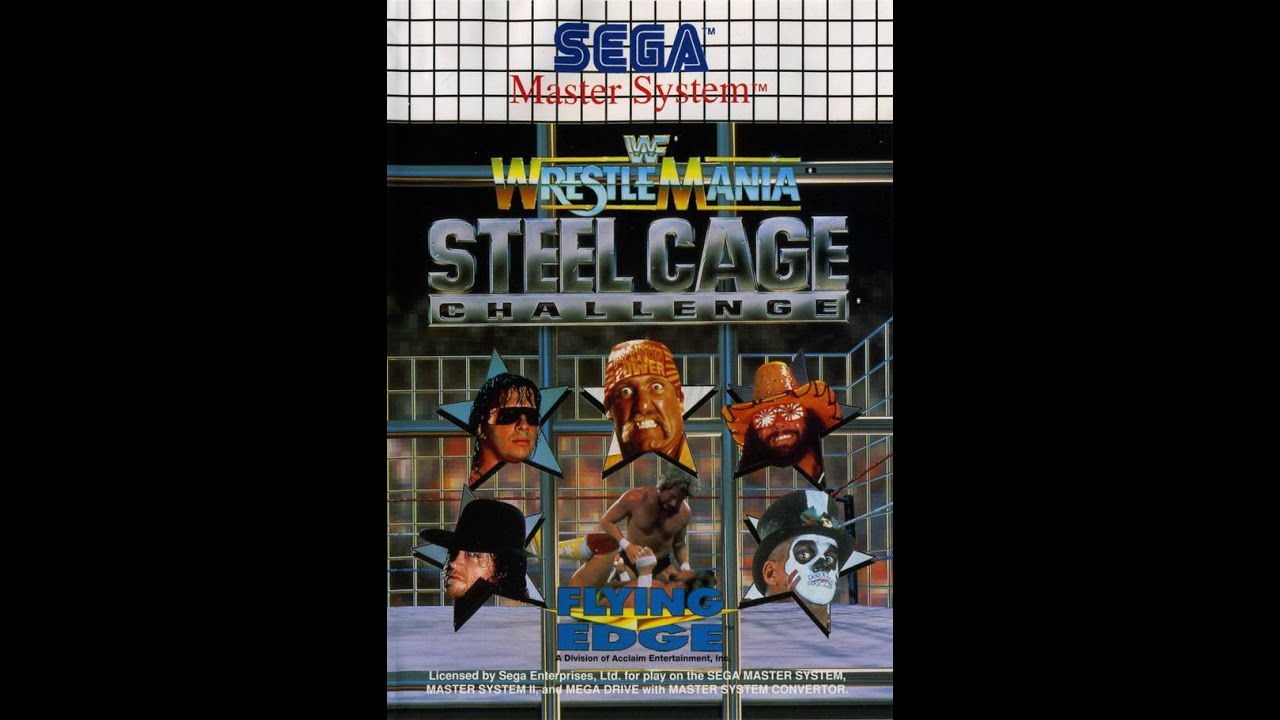 WWF Wrestlemania Steel Cage Challenge MASTER SYSTEM Playthrough - WWF Title with HULK HOGAN