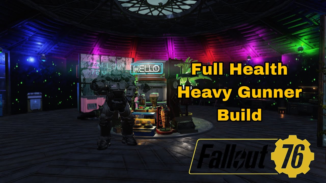 Full Health Heavy Gunner Build 2025 - Fallout 76