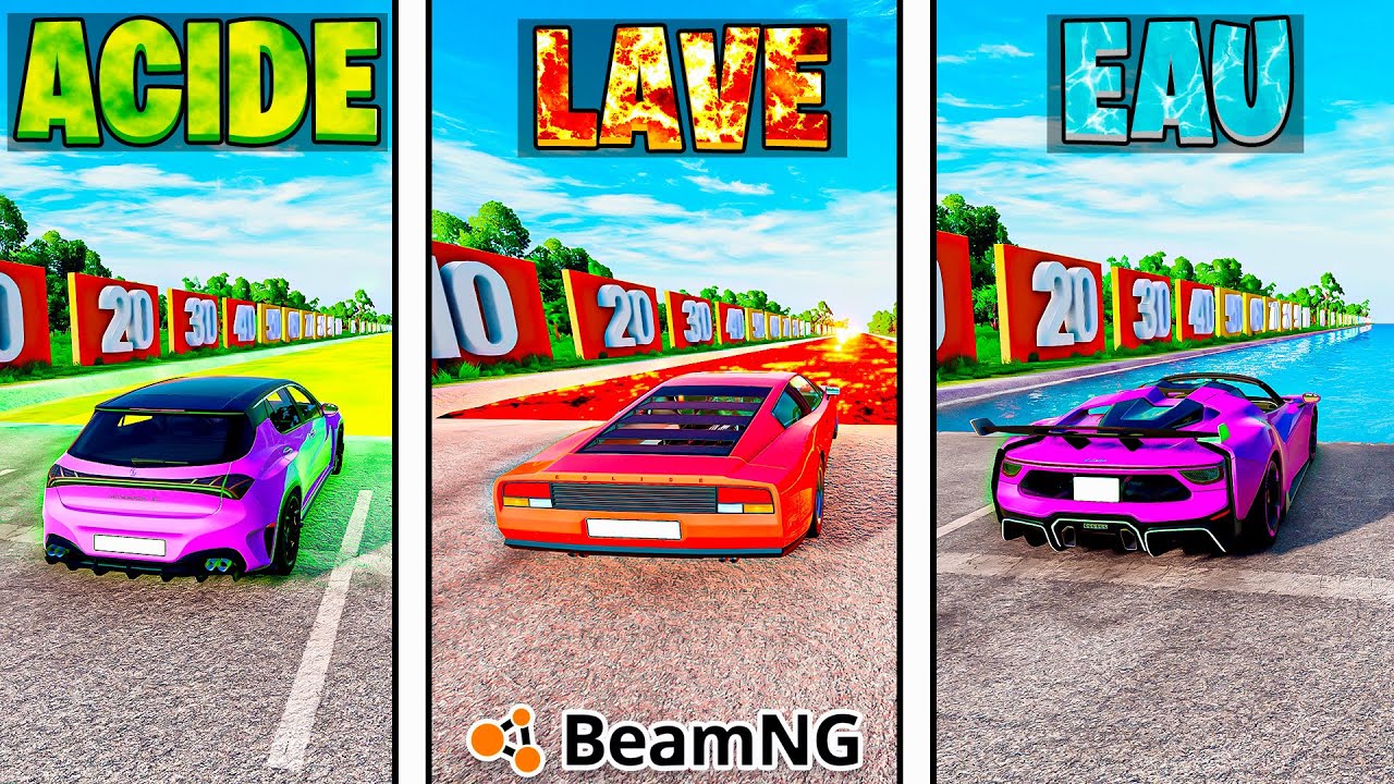 SURVIVRE AUX PISTES EAU LAVE ACIDE DE BEAMNG