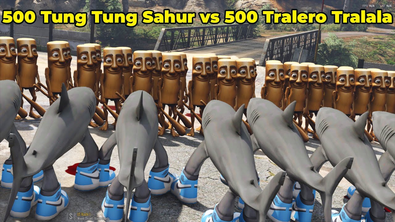 500 Tralero Tralalala Đại Chiến Với 500 Tung Tung Tung Sahur