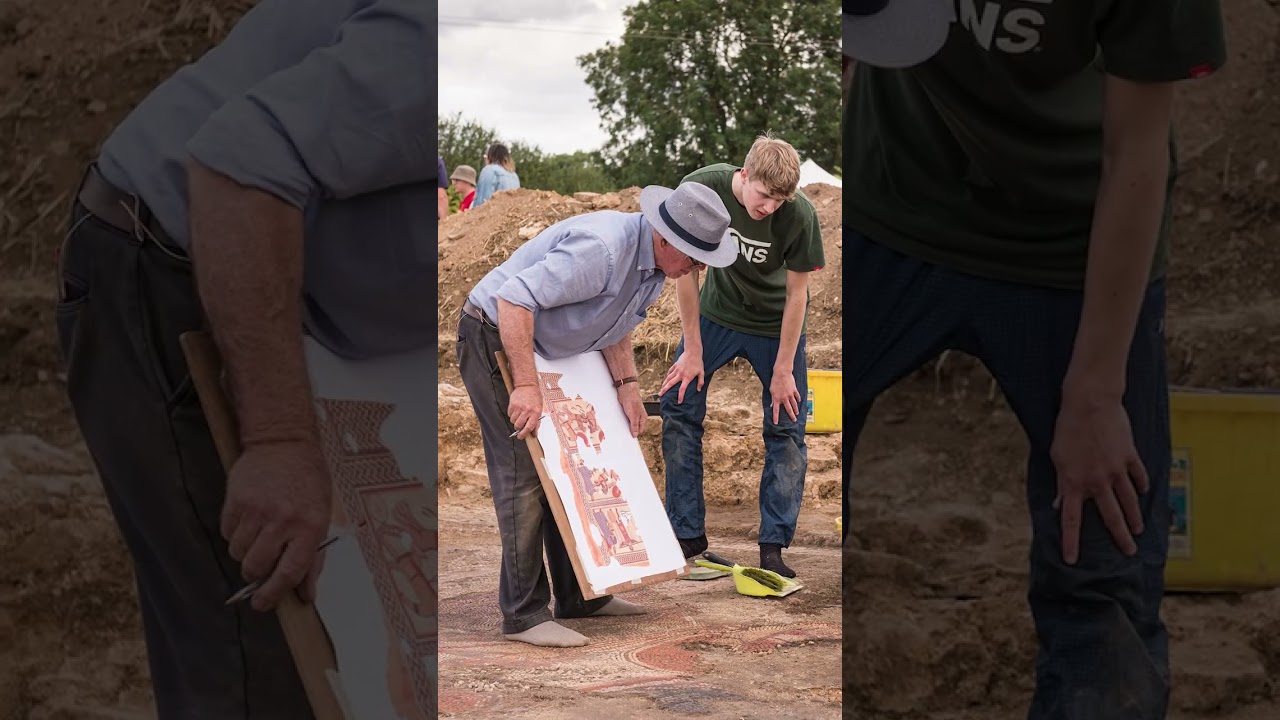 Extraordinary Roman Mosaic and Villa Discovered Beneath a Field in Rutland #history
