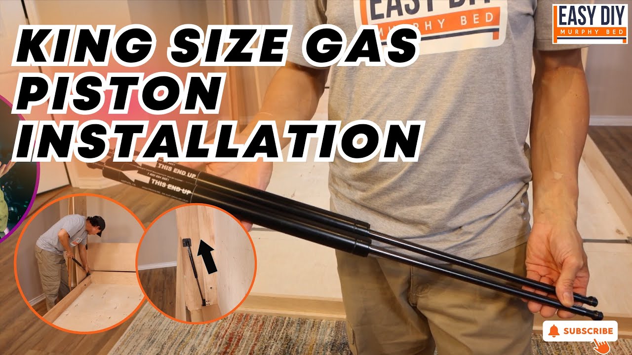 King & California King Murphy Bed Pistons Installation | Easy DIY Murphy Bed USA