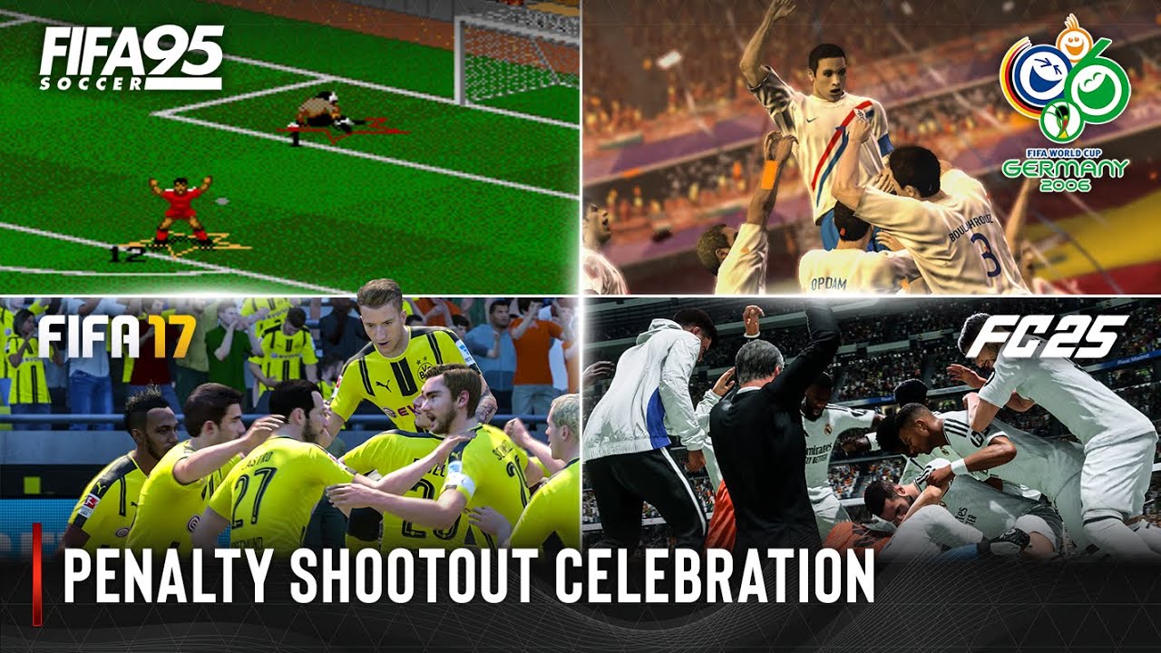 Penalty Shootout Celebration In Every FIFA | 1995 - 2025 |
