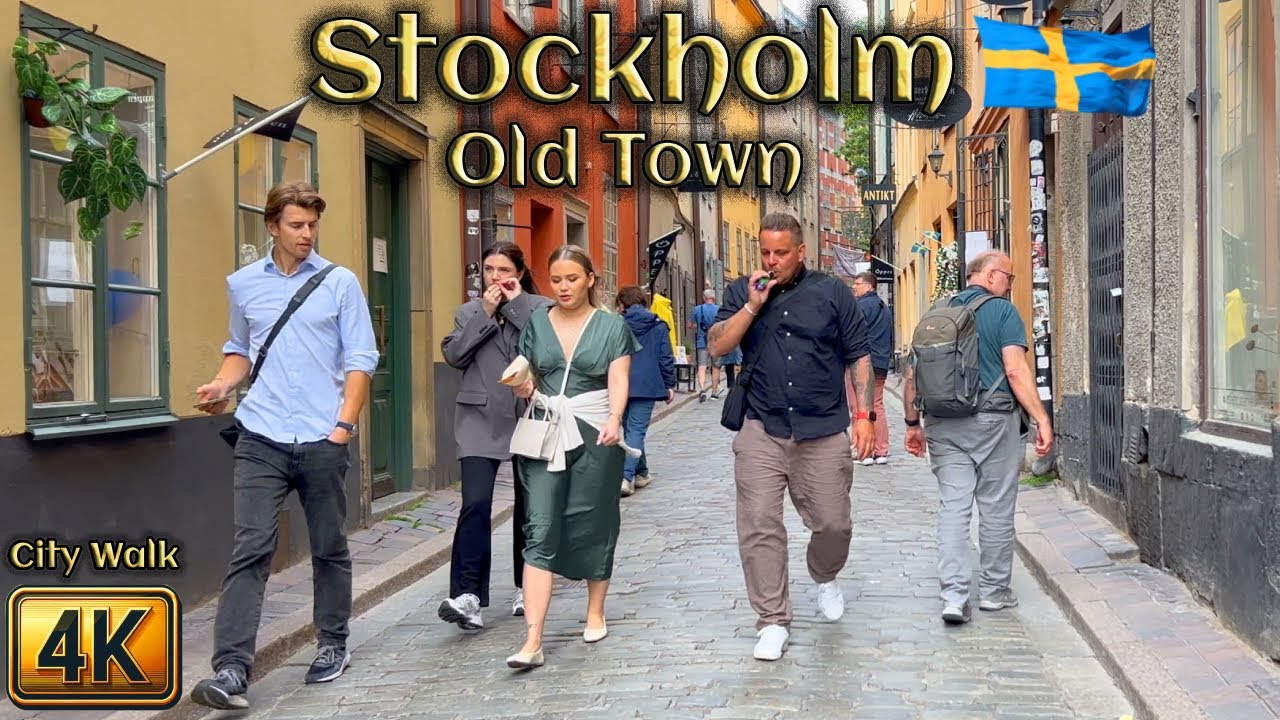 🇸🇪 Sweden: Stockholm Old Town Walk | Local Life & Real City Sounds