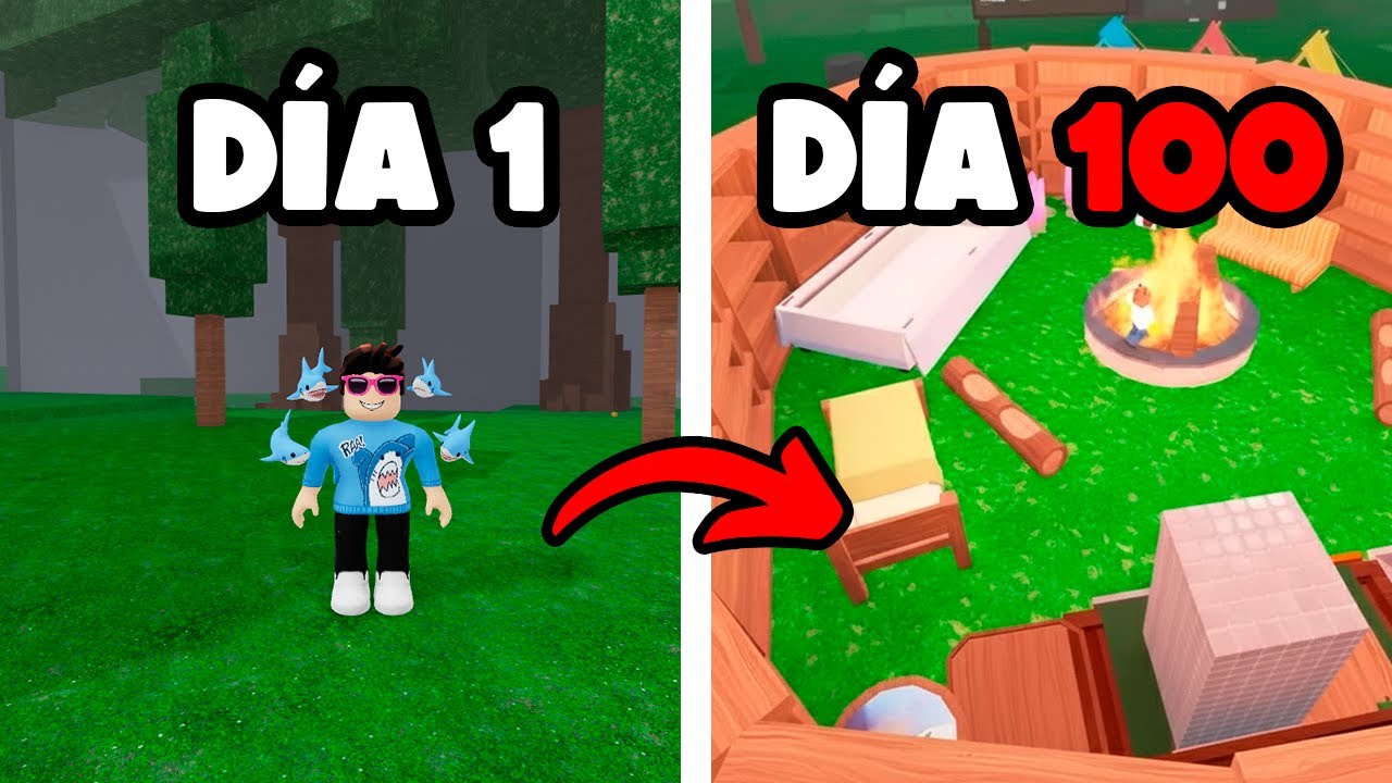 ASÍ LLEGUÉ AL DÍA 100 EN 99 NOCHES EN EL BOSQUE | Roblox