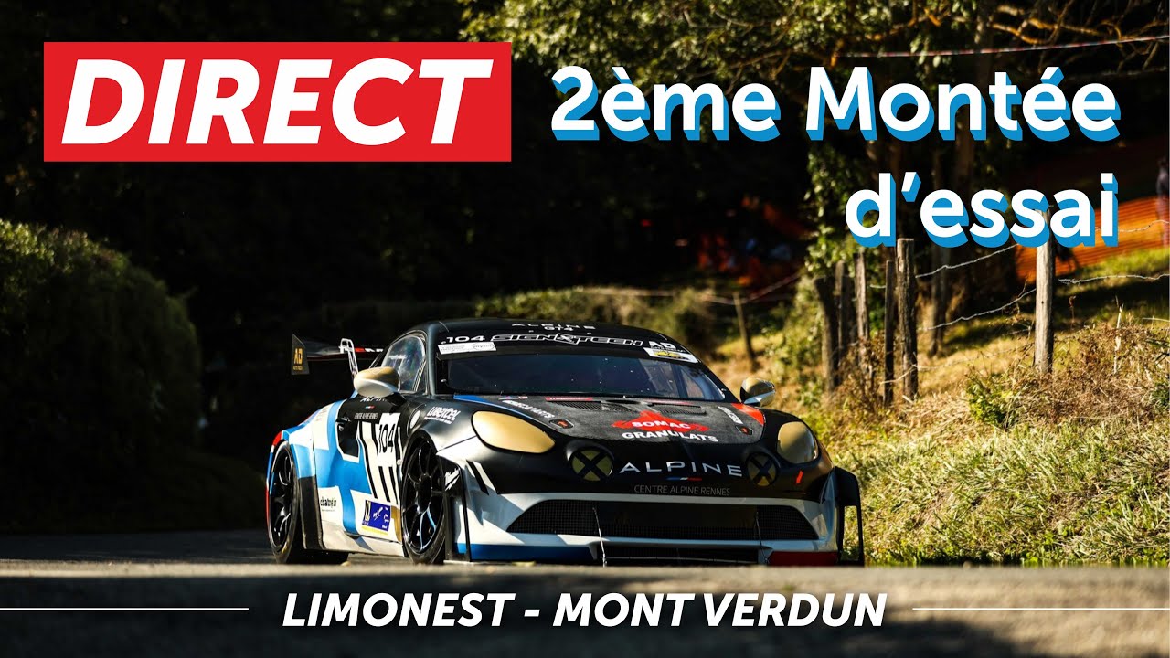 #Direct : 2ème Montée d'essai de la 99ème Course de Côte Limonest Mont-Verdun