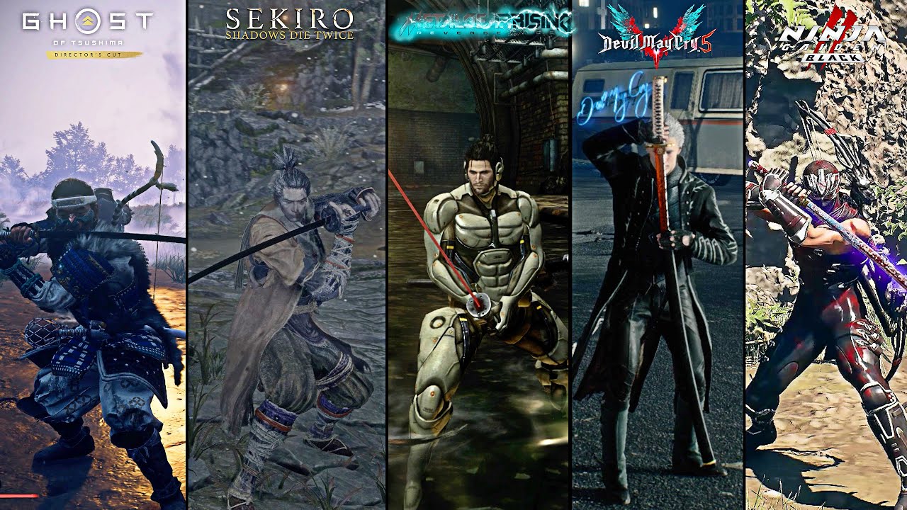 Best Sword Master In Games: jin Vs Sam Vs Vergil Vs Sekiro Vs Ryu Hayabusa